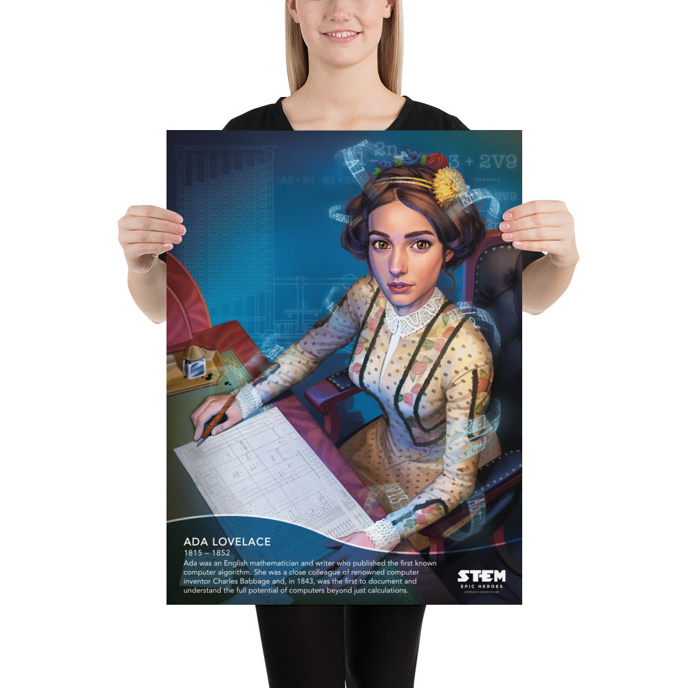 Ada Lovelace Biographical Poster – Mythic Lab
